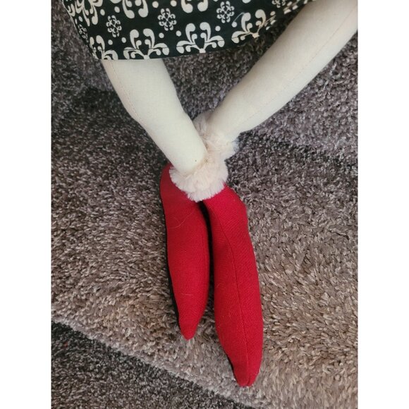 Joe Spencer Maddie Snowlady Fabric Doll Hand Painted Face 34.5" Halloween Decor - Picture 7 of 12